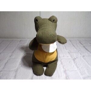 NWT Debi Lilly Linen Collection Alligator Plush Stuffed Animal Aurora 6-1/2"